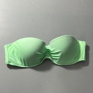 Victoria’s secret green bikini strapless top size 34B